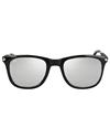 TBZ Silver Murcury Rubber Stick Mercury Square Wayfarer Sunglasses