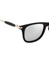 TBZ Silver Murcury Rubber Stick Mercury Square Wayfarer Sunglasses