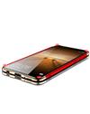 TBZ Ultra-thin 3 in 1 Anti-fingerprint Shockproof Resist Cracking Electroplate Metal Texture Armor PC Hard Back Case Cover for Huawei Honor 9N -Red