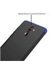 TBZ Cover for Poco F1 Ultra-thin 3-In-1 Slim Fit Complete 3D 360 Degree Protection Hybrid Hard Bumper Back Case Cover - Blue