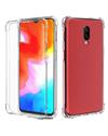 TBZ Soft Silicon Transparent Bumper Corner TPU Case Cover for OnePlus 6T