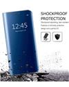 TBZ Case for Xiaomi Redmi Note 6 Pro Luxury Mirror Clear View Magnetic Stand Flip Folio Case - Blue