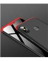 TBZ Ultra thin 3-In-1 Slim Fit Complete 3D 360 Degree Protection Hybrid Hard Bumper Back Case Cover for Xiaomi Redmi Note 6 Pro -Red