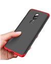 TBZ Cover for OnePlus 6T Ultra thin 3-In-1 Slim Fit Complete 3D 360 Degree Protection Hybrid Hard Bumper Back Case Cover for OnePlus 6T - Black