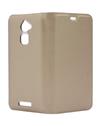 TBZ PU Leather Flip Cover Case for Coolpad Note 3 Lite -Golden