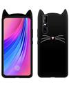 Case for Vivo V15 Pro Cat Cartoon Soft Rubber Silicone Back Case Cover for Vivo V15 Pro -Black
