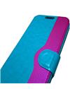 TBZ Premium Leather Flip Diary Cover Case for Samsung Galaxy A8 -Blue