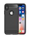 Case for Apple iPhone X Shock Proof Carbon Fibre Texture Slim TPU Flexible Back Case Cover for Apple iPhone X / XS