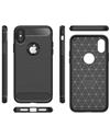 Case for Apple iPhone X Shock Proof Carbon Fibre Texture Slim TPU Flexible Back Case Cover for Apple iPhone X / XS