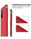 Case for Vivo V15 Pro Ultra-thin 3 in 1 Anti-Scratch Anti-fingerprint Shockproof Electroplate Metal Texture Armor PC Hard Back Case Cover for Vivo V15 Pro -Red