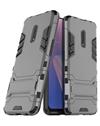 RRTBZ Heavy Duty Shockproof Dual Protection Layer Kickstand Back Cover Case  for Realme X -Grey