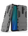 Cover for Redmi Note 8 Pro Heavy Duty Shockproof Dual Protection Layer Kickstand Back Cover Case for Xiaomi Redmi Note 8 Pro -Grey