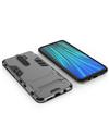 Cover for Redmi Note 8 Pro Heavy Duty Shockproof Dual Protection Layer Kickstand Back Cover Case for Xiaomi Redmi Note 8 Pro -Grey