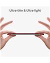 RRTBZ Frameless Ultra Thin Bumper Transparent Case Cover for OnePlus 7T / 1+7T -Red