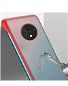 RRTBZ Frameless Ultra Thin Bumper Transparent Case Cover for OnePlus 7T / 1+7T -Red