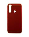 Case for Xiaomi Redmi Note 8 Ultra-thin 3 in 1 Cracking Electroplate Metal Texture Hard Back Case Cover for Xiaomi Redmi Note 8 -Red
