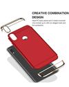 Case for Vivo Y17 | Vivo Y15 Y12 Ultra-thin 3in1 Electroplate Metal Texture Hard Back Case Cover for Vivo Y17 / Vivo Y15 / Vivo Y12 -Red