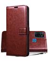 RRTBZ Wallet Flip Cover Case for Tecno Spark 5 pro / Infinix Hot 9 Pro -Brown