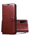 Wallet Flip Cover Case for Vivo Y70 / Vivo V20 SE -Brown