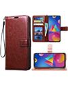 Wallet Flip Cover Case for Samsung Galaxy M02s / A02s -Brown