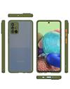 RRTBZ Case for Samsung Galaxy A52 Smoke Translucent Rubberized Camera Protection  Back Case Cover for Samsung Galaxy A52 -Smoke Green