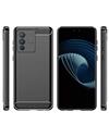 RRTBZ Case for Vivo V23 Pro 5G Carbon Fiber Hybrid Armor Back Case Cover for Vivo V23 Pro 5G -Black