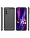 RRTBZ Carbon Back Case for Vivo Y75 4G -Black