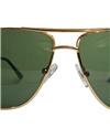 TBZ Green Aviator UV Protection Golden Freame Sunglasses