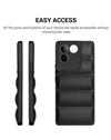 RTBZ CASE  iQOO Z7 Pro 5G / Vivo T2 Pro 5G Soft Silicon Puff Case Back Case Cover Compatible for iQOO Z7 Pro 5G / Vivo T2 Pro 5G -Black