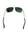 TBZ Black Aviator UV Protection Golden Freame Sunglasses