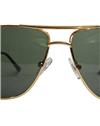 TBZ Black Aviator UV Protection Golden Freame Sunglasses