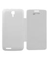 TBZ Flip Cover Case for Micromax Canvas Juice A177 / A77 -White