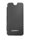 TBZ Flip Cover Case for Micromax Canvas Spark 3 Q385 -Black