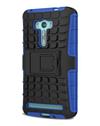 TBZ Hard Grip Rubberized Kickstand Back Cover Case for Asus ZenFone 2 Laser- ZE550KL (5.5 inch) -Blue