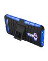 TBZ Hard Grip Rubberized Kickstand Back Cover Case for Asus ZenFone 2 Laser- ZE550KL (5.5 inch) -Blue