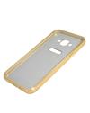 TBZ Metal Bumper Acrylic Mirror Back Cover Case for Samsung Galaxy J7 2016 -Golden