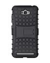 TBZ Hard Grip Rubberized Kickstand Back Cover Case for Asus Zenfone Max ZC550KL -Black