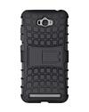 TBZ Hard Grip Rubberized Kickstand Back Cover Case for Asus Zenfone Max ZC550KL -Black