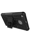 TBZ Hard Grip Rubberized Kickstand Back Cover Case for Xiaomi Redmi 3s Prime -Black