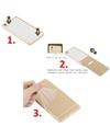 TBZ Metal Bumper Acrylic Mirror Back Cover Case for Xiaomi Redmi 3s Prime -Black