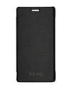 TBZ Flip Cover Case for Lava Iris X5 4G -Black