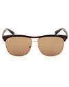 TBZ Brown Clubmaster Sunglasses