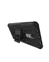 TBZ Hard Grip Rubberized Kickstand Back Cover Case for Xiaomi Redmi Note 4 -Black