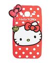 TBZ Samsung Galaxy Grand 2 Cute Hello Kitty Soft Rubber Silicone Back Case Cover -red
