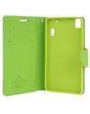 TBZ Diary Wallet Flip Cover Case for Xiaomi Redmi 4A -Blue-Green